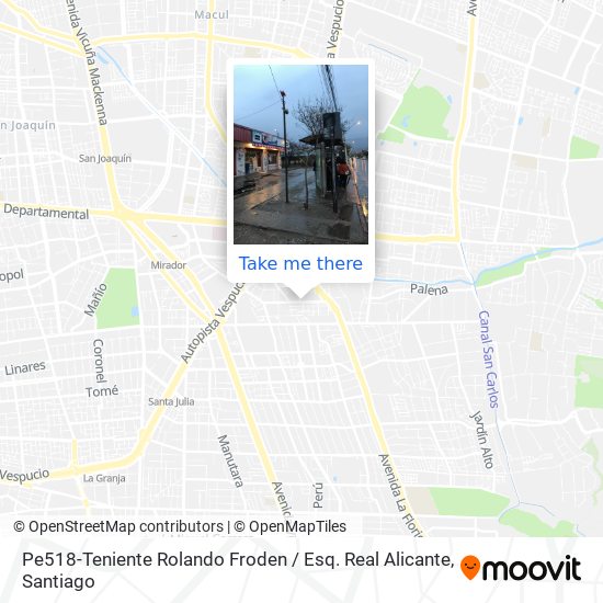Pe518-Teniente Rolando Froden / Esq. Real Alicante map