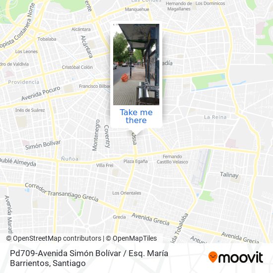 Pd709-Avenida Simón Bolívar / Esq. María Barrientos map