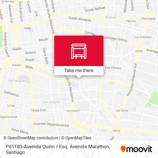 Pd1183-Avenida Quilín / Esq. Avenida Marathon map