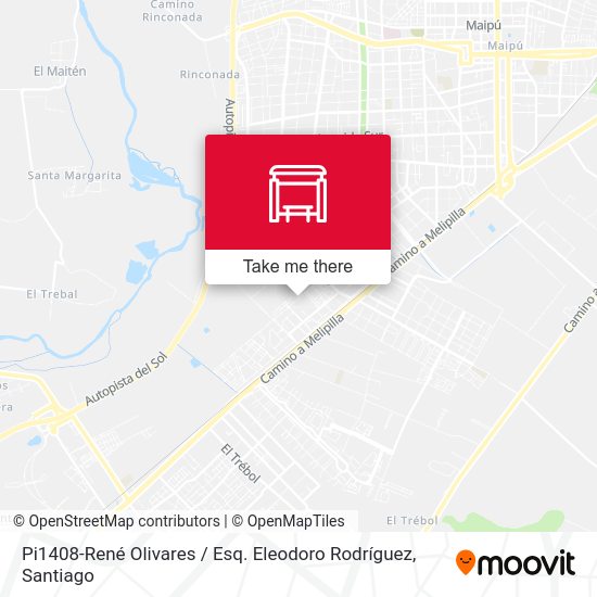 Pi1408-René Olivares / Esq. Eleodoro Rodríguez map