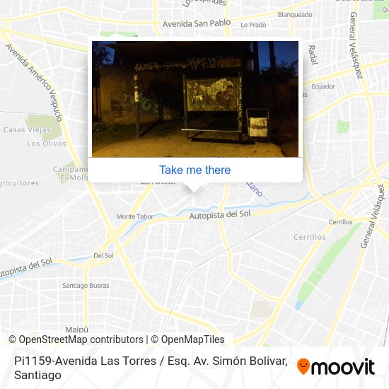 Mapa de Pi1159-Avenida Las Torres / Esq. Av. Simón Bolivar