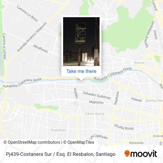 Pj439-Costanera Sur / Esq. El Resbalon map