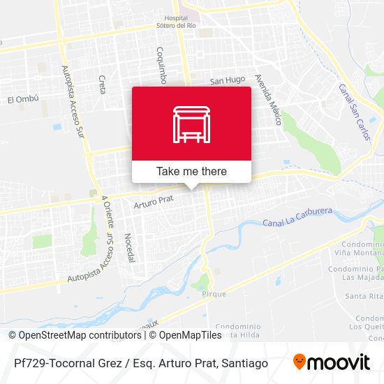 Pf729-Tocornal Grez / Esq. Arturo Prat map