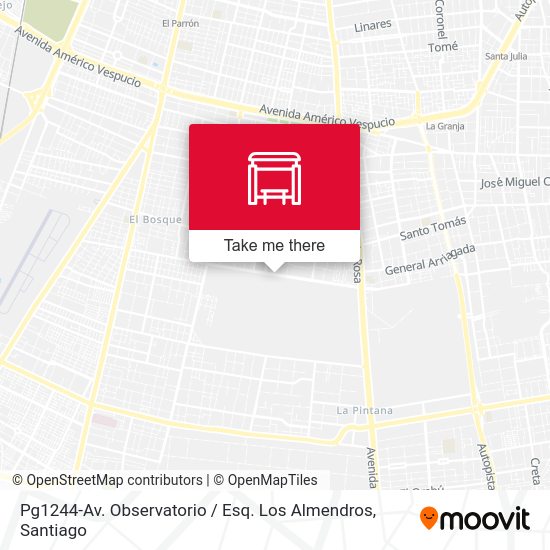 Pg1244-Av. Observatorio / Esq. Los Almendros map