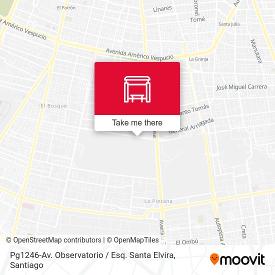 Mapa de Pg1246-Av. Observatorio / Esq. Santa Elvira
