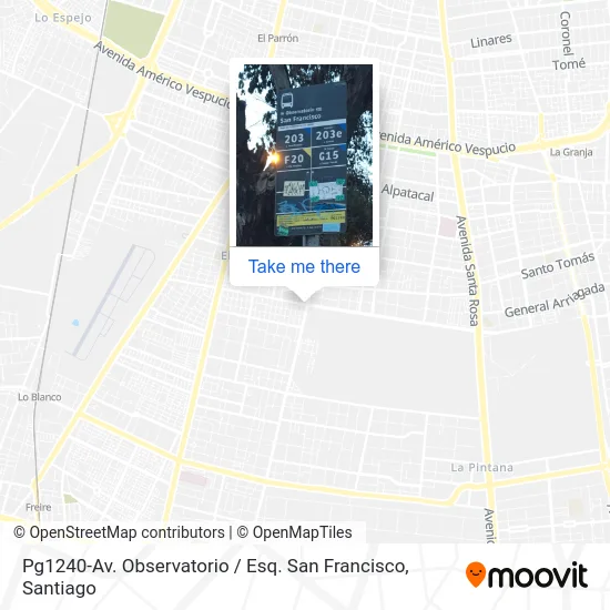 Pg1240-Av. Observatorio / Esq. San Francisco map