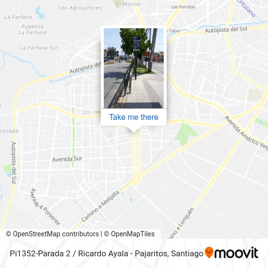 Mapa de Pi1352-Parada 2 / Ricardo Ayala - Pajaritos