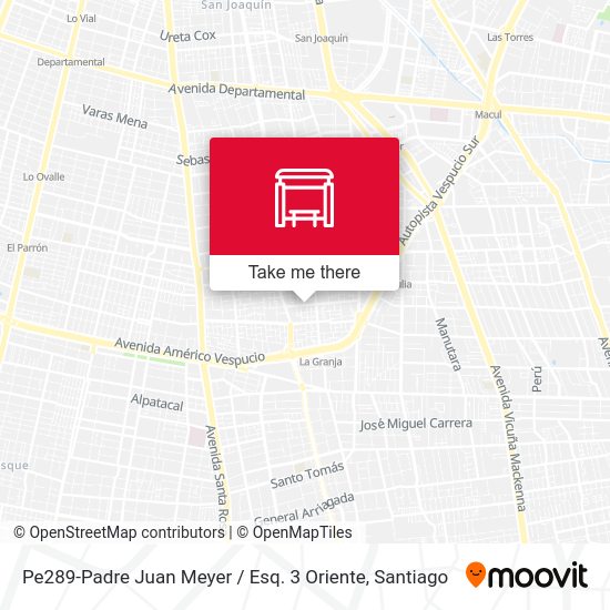 Mapa de Pe289-Padre Juan Meyer / Esq. 3 Oriente