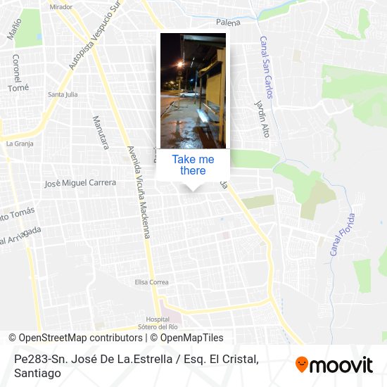 Pe283-Sn. José De La.Estrella / Esq. El Cristal map