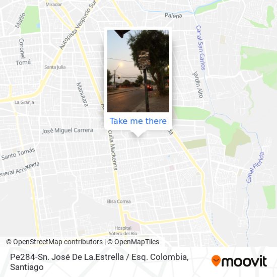 Pe284-Sn. José De La.Estrella / Esq. Colombia map