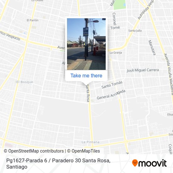 Pg1627-Parada 6 / Paradero 30 Santa Rosa map
