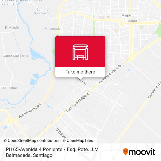 Mapa de Pi165-Avenida 4 Poniente / Esq. Pdte. J.M Balmaceda