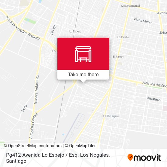 Pg412-Avenida Lo Espejo / Esq. Los Nogales map