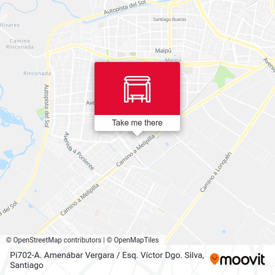 Mapa de Pi702-A. Amenábar Vergara / Esq. Víctor Dgo. Silva