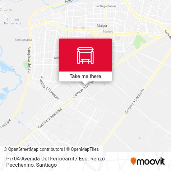 Mapa de Pi704-Avenida Del Ferrocarril / Esq. Renzo Pecchenino