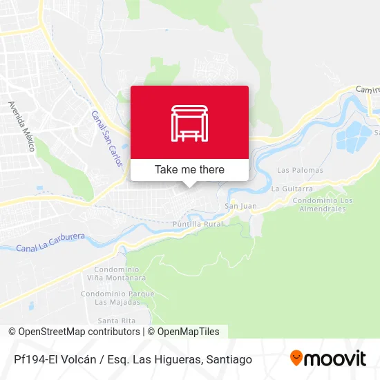 Pf194-El Volcán / Esq. Las Higueras map