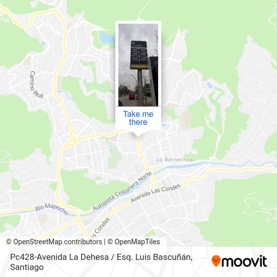 Mapa de Pc428-Avenida La Dehesa / Esq. Luis Bascuñán