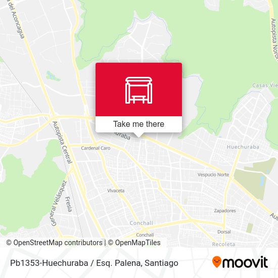 Pb1353-Huechuraba / Esq. Palena map