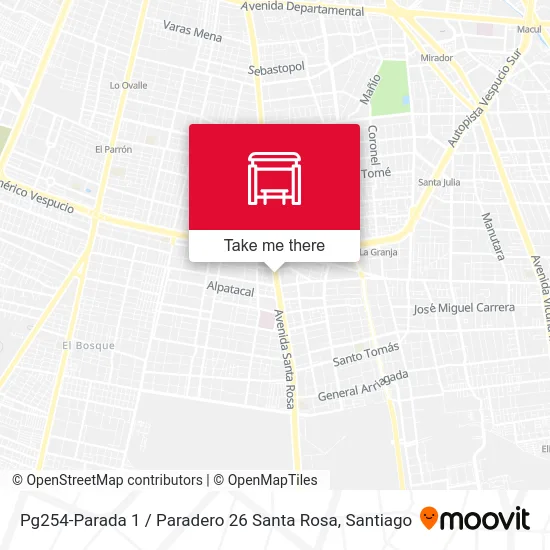 Pg254-Parada 1 / Paradero 26 Santa Rosa map