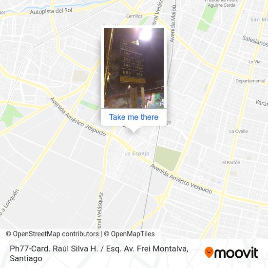 Ph77-Card. Raúl Silva H. / Esq. Av. Frei Montalva map