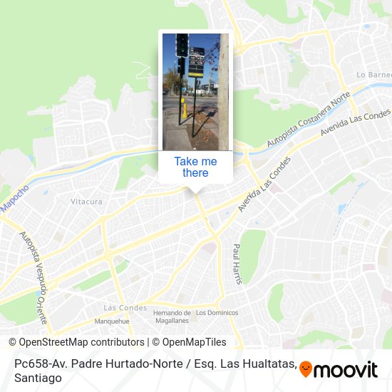 Pc658-Av. Padre Hurtado-Norte / Esq. Las Hualtatas map