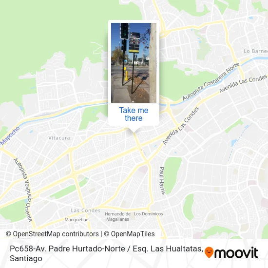 Pc658-Av. Padre Hurtado-Norte / Esq. Las Hualtatas map