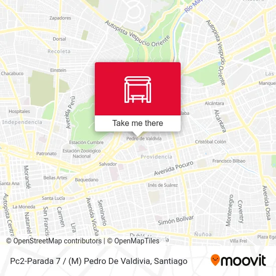 Pc2-Parada 7 / (M) Pedro De Valdivia map