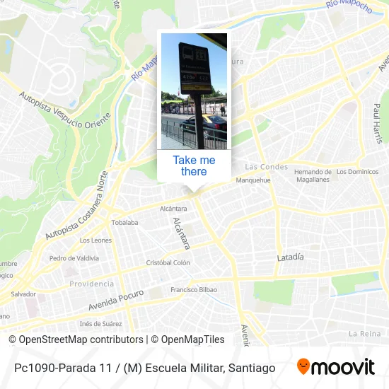 Mapa de Pc1090-Parada 11 / (M) Escuela Militar