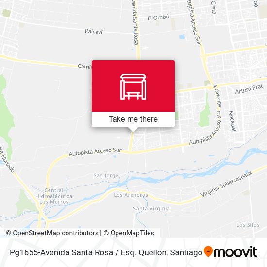 Mapa de Pg1655-Avenida Santa Rosa / Esq. Quellón
