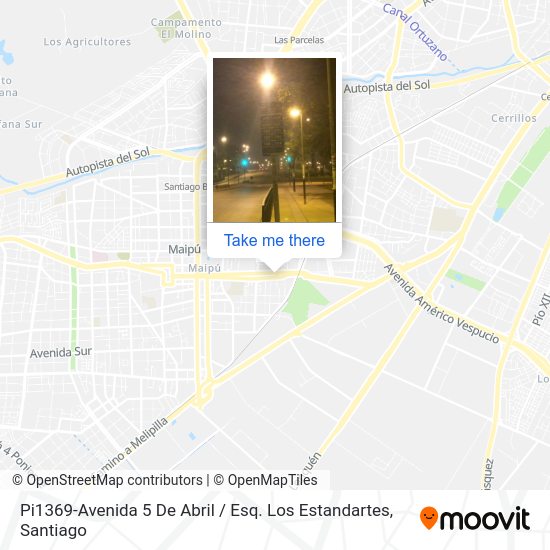 Pi1369-Avenida 5 De Abril / Esq. Los Estandartes map