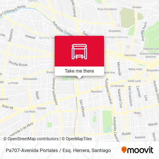 Pa707-Avenida Portales / Esq. Herrera map