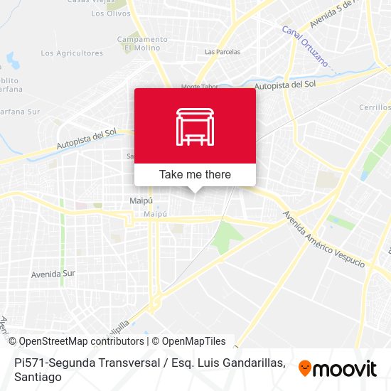 Mapa de Pi571-Segunda Transversal / Esq. Luis Gandarillas