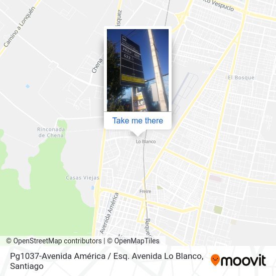 Mapa de Pg1037-Avenida América / Esq. Avenida Lo Blanco