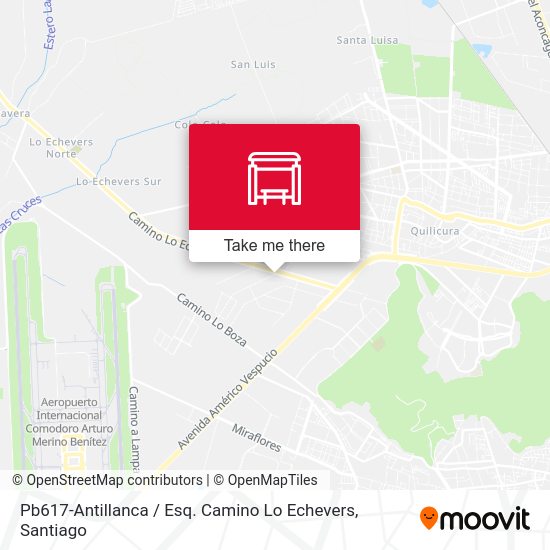 Pb617-Antillanca / Esq. Camino Lo Echevers map