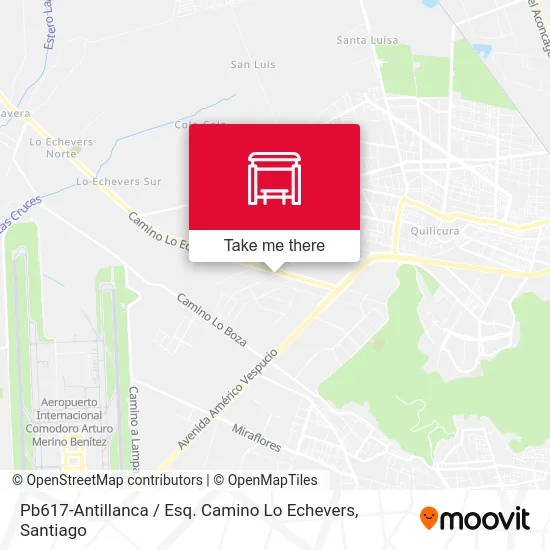 Pb617-Antillanca / Esq. Camino Lo Echevers map