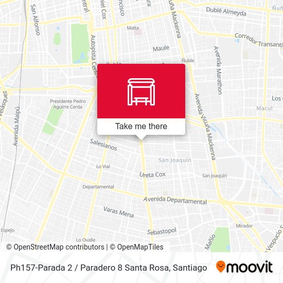 Ph157-Parada 2 / Paradero 8 Santa Rosa map