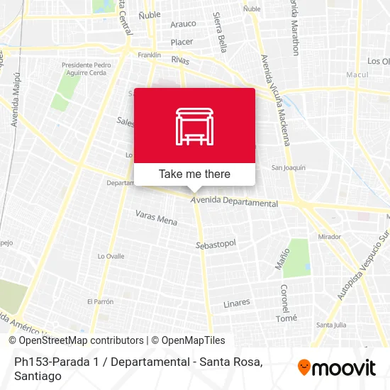 Ph153-Parada 1 / Departamental - Santa Rosa map