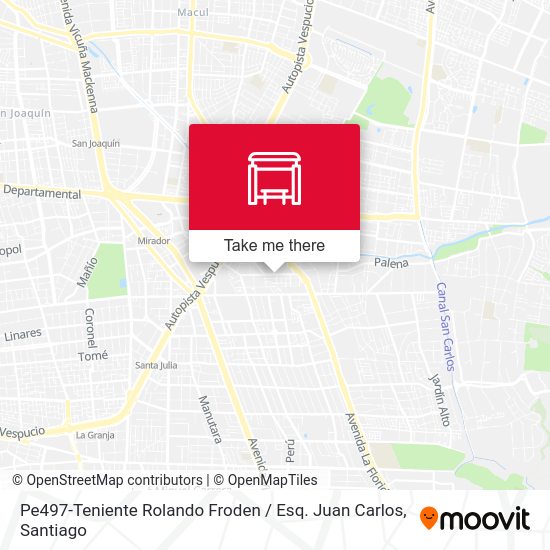 Pe497-Teniente Rolando Froden / Esq. Juan Carlos map