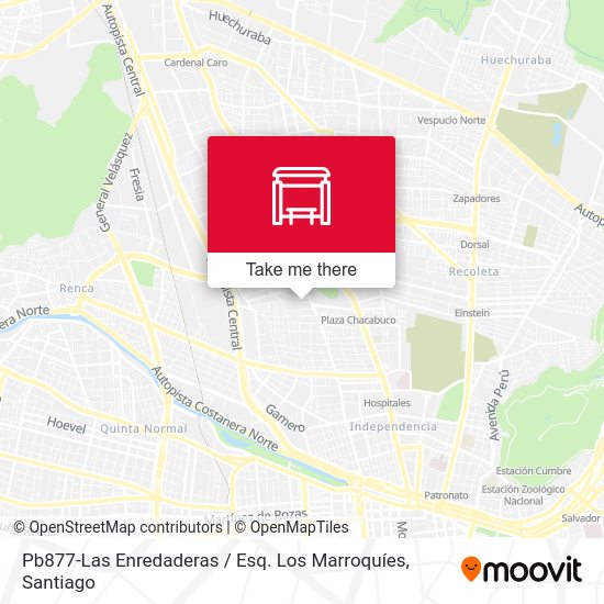 Pb877-Las Enredaderas / Esq. Los Marroquíes map