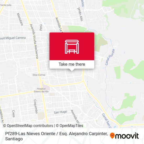 Mapa de Pf289-Las Nieves Oriente / Esq. Alejandro Carpinter