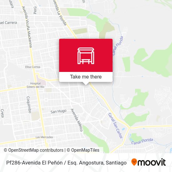 Pf286-Avenida El Peñón / Esq. Angostura map