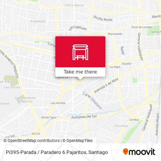 Pi395-Parada / Paradero 6 Pajaritos map