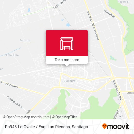 Mapa de Pb943-Lo Ovalle / Esq. Las Riendas