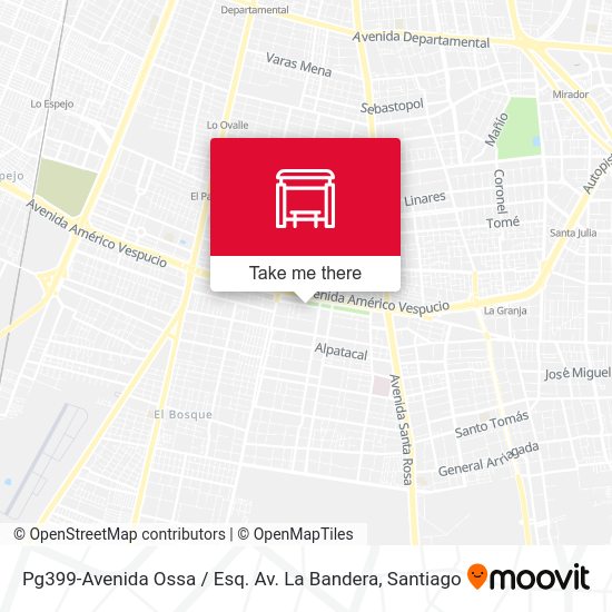 Pg399-Avenida Ossa / Esq. Av. La Bandera map