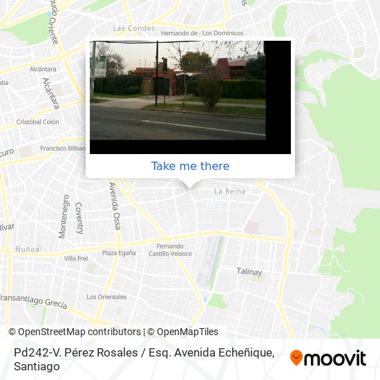Pd242-V. Pérez Rosales / Esq. Avenida Echeñique map