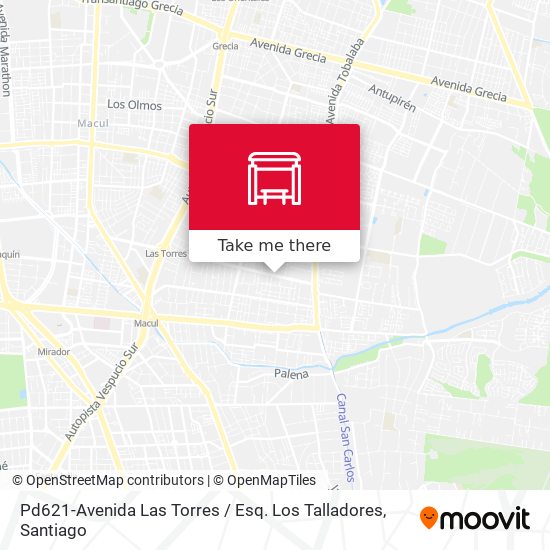 Pd621-Avenida Las Torres / Esq. Los Talladores map