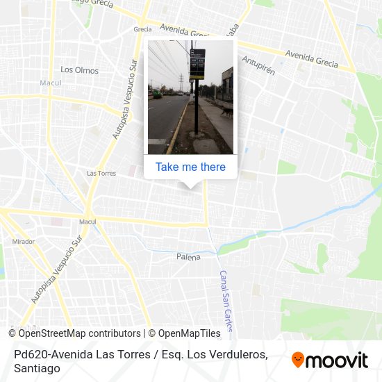 Mapa de Pd620-Avenida Las Torres / Esq. Los Verduleros