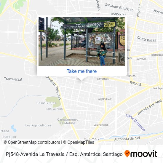 Mapa de Pj548-Avenida La Travesía / Esq. Antártica