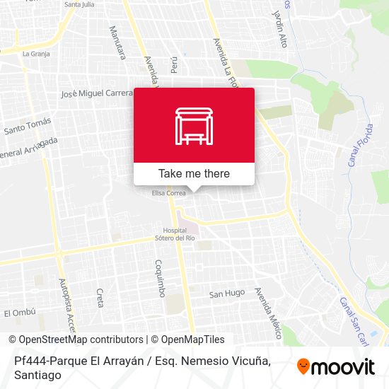 Pf444-Parque El Arrayán / Esq. Nemesio Vicuña map