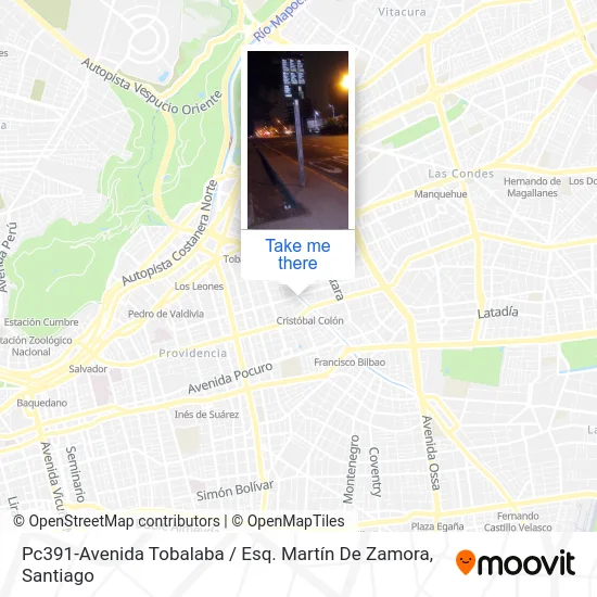 Pc391-Avenida Tobalaba / Esq. Martín De Zamora map